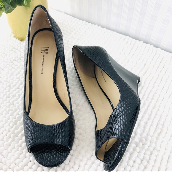 INC International Concepts Shoes - INC International concepts wedges textured black 6